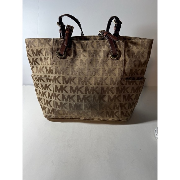 Michael Kors Brown Signature Tote Bag - Picture 2 of 9
